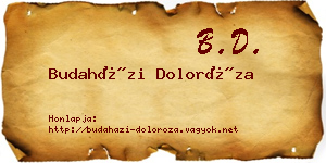 Budaházi Doloróza névjegykártya